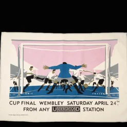 Cotton tea towel - TfL Vintage Poster "Cup Final"