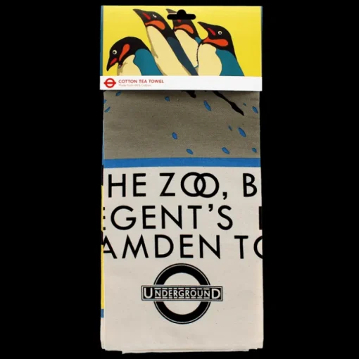 Cotton tea towel - TfL Vintage Poster "For the Zoo..."