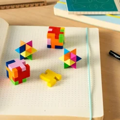 3D puzzle erasers (set of 4) - Wild Bear