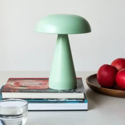 Dimmable mushroom touch lamp - Mint green