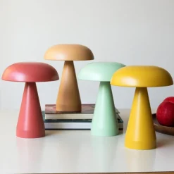 Dimmable mushroom touch lamp - Peach