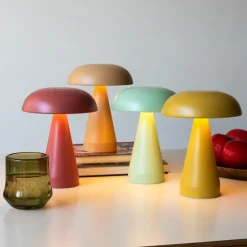 Dimmable mushroom touch lamp - Mint green