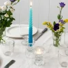 Double ended glass candle holder - Clear