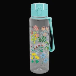 Drinks bottle with push button lid 700ml - Wild Flowers