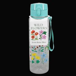 Drinks bottle with push button lid 700ml - Wild Flowers