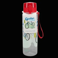 Drinks bottle with push button lid 700ml - Cyclist