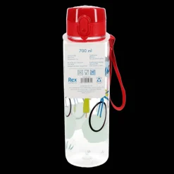 Drinks bottle with push button lid 700ml - Cyclist