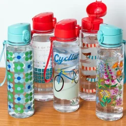 Drinks bottle with push button lid 700ml - Cyclist