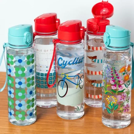 Drinks bottle with push button lid 700ml - Cyclist