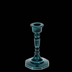 Enamel candlestick (13cm) - Blue
