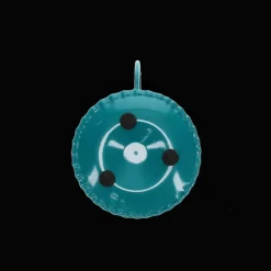 Enamel chamberstick candle holder - Blue