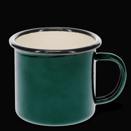 Enamel mug 350ml - Dark green