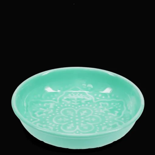 Enamel trinket dish - Aqua
