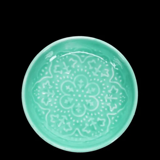 Enamel trinket dish - Aqua