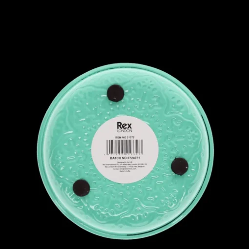 Enamel trinket dish - Aqua