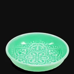 Enamel trinket dish - Green.