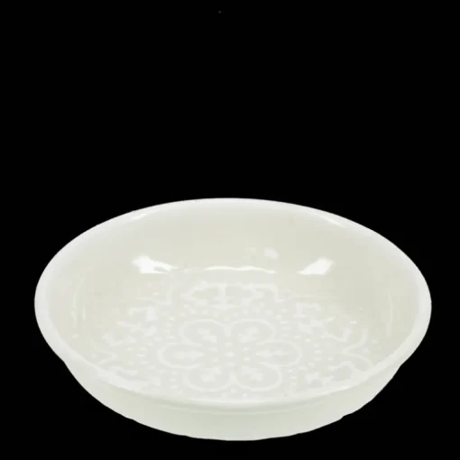 Enamel trinket dish - Light Grey