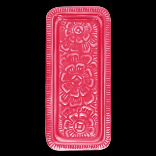 Enamel trinket tray - Vibrant pink