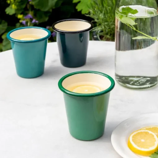 Enamel tumbler 300ml - Green