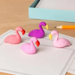 Erasers (set of 4) - Flamingoes