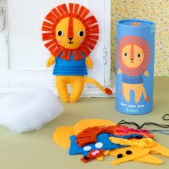 Felt craft kit - sew your own lion