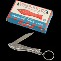 Fish shaped pocket knife keyring - Spirit of Adventure