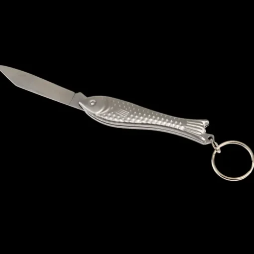 Fish shaped pocket knife keyring - Spirit of Adventure