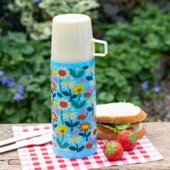 Flask and cup 350ml - Butterfly Garden