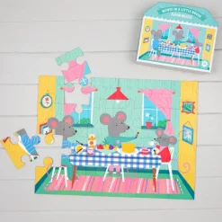 Floor puzzle (24 pieces) - Mouse in a House