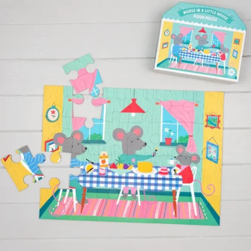 Floor puzzle (24 pieces) - Mouse in a House