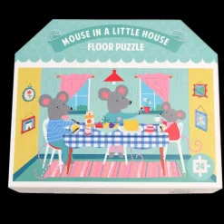 Floor puzzle (24 pieces) - Mouse in a House