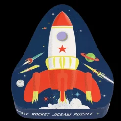 Floor puzzle - Space Age rocket