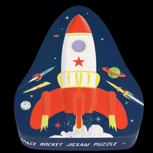 Floor puzzle - Space Age rocket