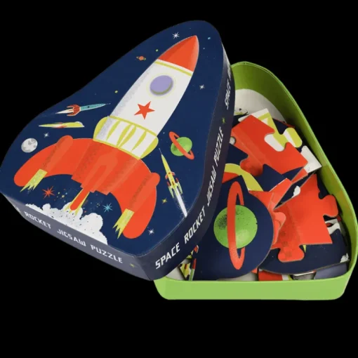 Floor puzzle - Space Age rocket
