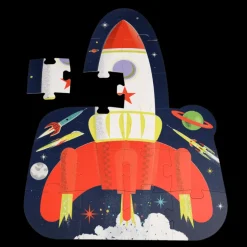Floor puzzle - Space Age rocket