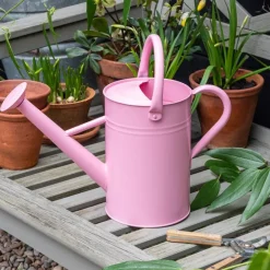 Galvanised steel watering can 4.5L - Pink
