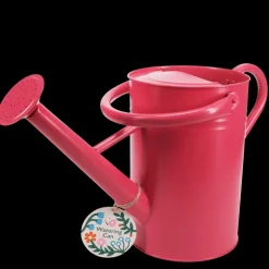 Galvanised steel watering can 4.5L - Red