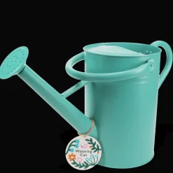 Galvanised steel watering can 4.5L - Aqua
