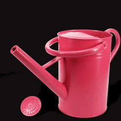 Galvanised steel watering can 4.5L - Red