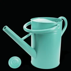 Galvanised steel watering can 4.5L - Aqua