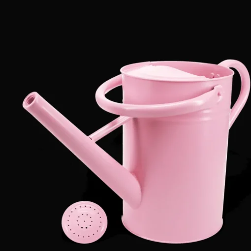 Galvanised steel watering can 4.5L - Pink