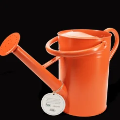 Galvanised steel watering can 4.5L - Orange