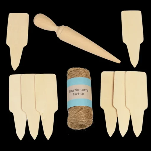 Gardener's tools and twine in a tin - Your Garden