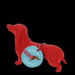 Giant sausage dog eraser - Red