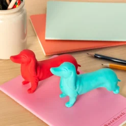 Giant sausage dog eraser - Red