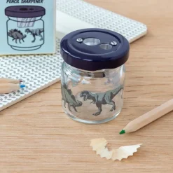 Glass jar pencil sharpener - Prehistoric Land
