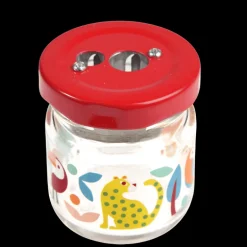 Glass jar pencil sharpener - Wild Wonders