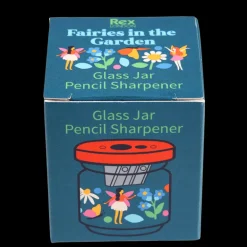 Glass jar pencil sharpener - Fairies in the Garden