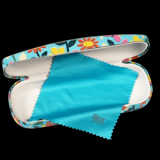 Glasses case & cleaning cloth - Butterfly Garden