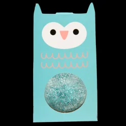Glitter bouncy ball - Blue owl